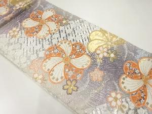 捻花模様織出し袋帯